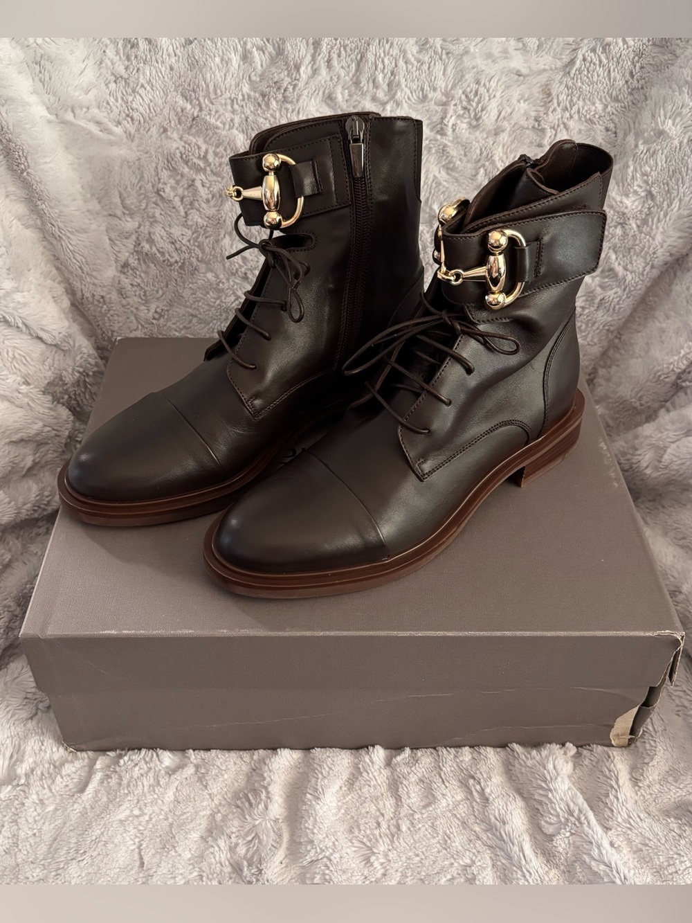 Laura Bellariva Brown Boots *NEW* - Size 37.5 (7 Women’s)